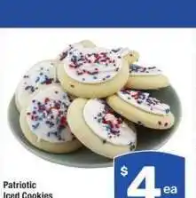 Albertsons Patriotic Iced Cookies - 10 ct offer