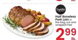 Albertsons Half Boneless Pork Loin - in the bag, cut and wrapped free offer