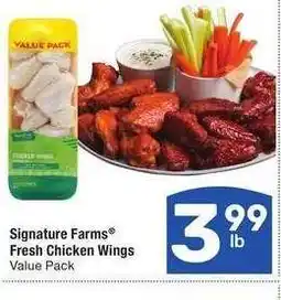 Albertsons Signature Farms Fresh Chicken Wings - Value Pack offer