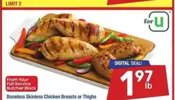 Albertsons Boneless Skinless Chicken Breasts or Thighs offer