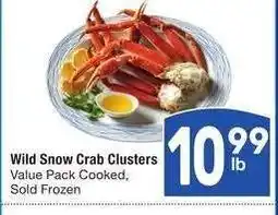 Albertsons Wild Snow Crab Clusters - Value Pack Cooked, Sold Frozen offer