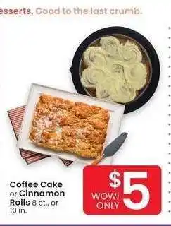 Albertsons Coffee Cake or Cinnamon Rolls - 8 ct., or 10 in offer