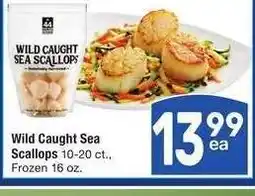 Albertsons Wild Caught Sea Scallops - 10-20 ct., Frozen 16 oz offer