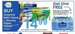 Albertsons Charmin Bath Tissue or Bounty Paper Towels offer