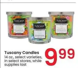 Albertsons Tuscany Candles - 14 oz., select varieties offer