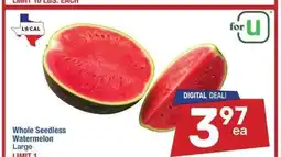 Albertsons Whole Seedless Watermelon - Large offer