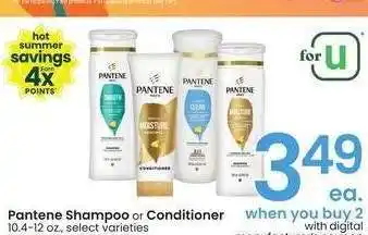 Albertsons Pantene Shampoo or Conditioner - 10.4-12 oz., select varieties offer