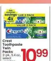 Albertsons Crest Toothpaste Twin Packs - 2 - pk., 5.4 oz., select varieties offer