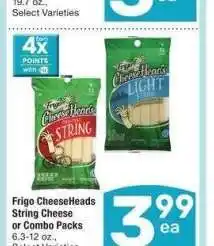 Albertsons Frigo CheeseHeads String Cheese or Combo Packs - 6.3-12 oz., Select Varieties offer