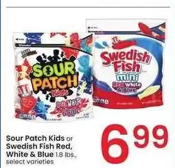 Albertsons Sour Patch Kids or Swedish Fish Red White & Blue - 1.8 lbs., select varieties offer