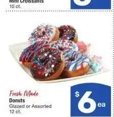 Albertsons Donuts - Glazed or Assorted 12 ct offer