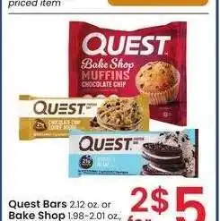 Albertsons Quest Bars 2.12 oz. or Bake Shop 1.98-2.01 oz. - select varieties offer