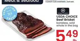 Albertsons USDA Choice Beef Brisket - Boneless, sold whole in the bag offer