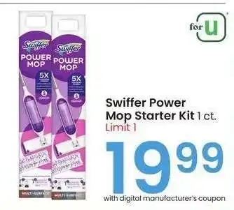 Albertsons Swiffer Power Mop Starter Kit - 1 ct offer
