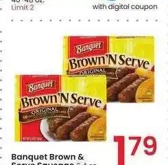 Albertsons Banquet Brown & Serve Sausage - 6.4 oz offer