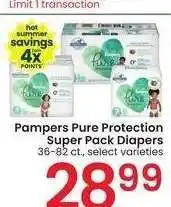 Albertsons Pampers Pure Protection Super Pack Diapers - 36-82 ct., select varieties offer