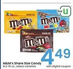 Albertsons M&M'S Share Size Candy - 8.3-10 oz., select varieties offer