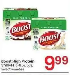 Albertsons Boost High Protein Shakes - 6-8 oz. btls, select varieties offer