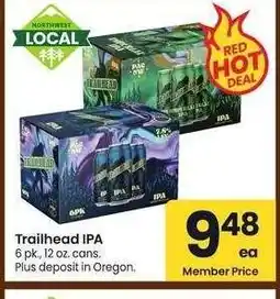 Albertsons Trailhead IPA - 6 pk., 12 oz. cans offer