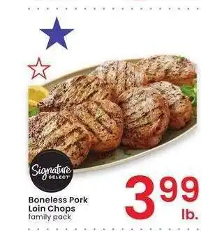 Albertsons Boneless Pork Loin Chops - family pack offer
