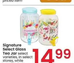 Albertsons Signature Select Glass Tea Jar - select varieties offer
