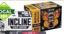 Albertsons Portland, Incline or Avid Cider - 6 pk., 12 oz. cans. Selected varieties offer