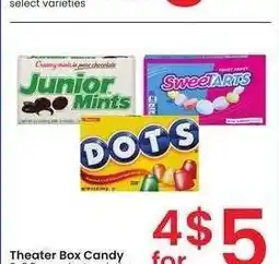 Albertsons Theater Box Candy - 3-6.5 oz., select varieties offer