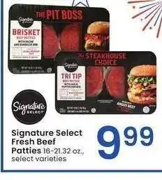 Albertsons Signature Select Fresh Beef Patties - 16-21.32 oz., select varieties offer