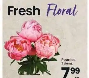 Albertsons Peonies - 3 stems offer