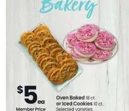 Albertsons Oven Baked 18 ct. or Iced Cookies 10 ct. - Selected varieties offer