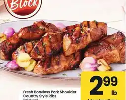 Albertsons Fresh Boneless Pork Shoulder Country Style Ribs - Value pack offer