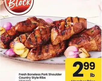 Albertsons Fresh Boneless Pork Shoulder Country Style Ribs - Value pack offer