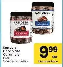 Albertsons Sanders Chocolate Caramels - 18 oz. Selected varieties offer