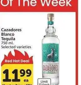 Albertsons Cazadores Blanco Tequila - 750 ml. Selected varieties offer