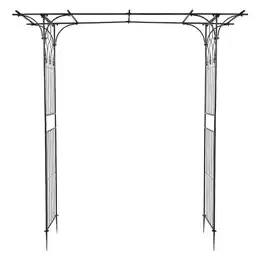 Walmart UBesGoo Garden Arch Arbor Trellis Steel Archway for Climbing Plants,6.8 Ft Iron offer