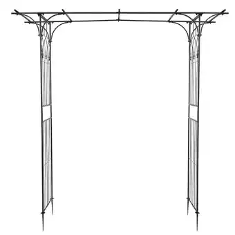 Walmart UBesGoo Garden Arch Arbor Trellis Steel Archway for Climbing Plants,6.8 Ft Iron offer