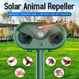 Walmart Jinyi Solar Powered Ultrasonic Cat Repellent Motion Sensor Yard Deterrent offer