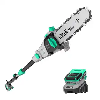 Walmart Litheli 20V 10″ Cordless Pole Saw Telescopic for Tree Trimming with 2.0Ah Battery & Charger offer