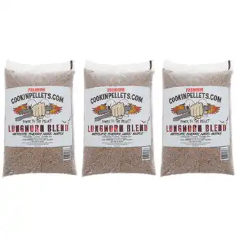 Walmart CookinPellets 40-Pound Longhorn Blend Grill Smoker Wood Pellets, (3 Pack) offer