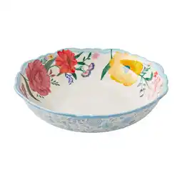 Walmart The Pioneer Woman Brilliant Blooms Stoneware Serve Bowl offer