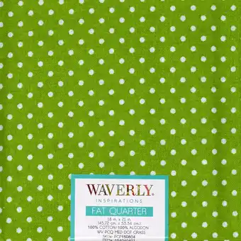 Walmart Waverly Inspirations Cotton 18 x 21 Fat Quarter Medium Dot Print Fabric, 1 Each offer