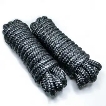 Walmart Sailors Locker 1/2” x 15’ Gray Double-Braided Dock Line with 12” Eye Splice, 2-Pack offer