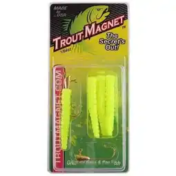 Walmart Leland Lures Trout Magnet 1/64 oz Softbait 9 Count Chartreuse offer