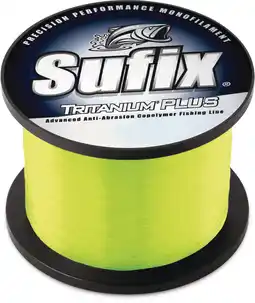 Walmart Sufix 696 Tritanium Plus Monofilament Fishing Line 1/4 lb Spool 40 lb Chartreuse offer