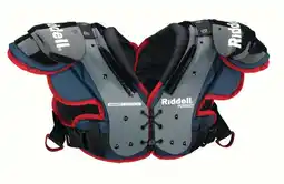 Walmart Riddell Pursuit Youth Football Shoulder Pads, Blue and Red, Medium offer