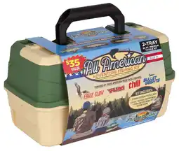 Walmart Flambeau Outdoors Fishing Tackle Box and Bait Storage Kit Two Tray offer