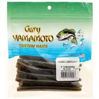 Walmart Yamamoto Senko 4'' Green Pumpkin Black 10pk offer
