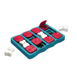Walmart Nina Ottosson by Outward Hound Dog Brick Interactive Treat Puzzle Dog Toy, Blue, One-Size offer