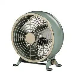 Walmart Better Homes & Gardens Retro 5 3-Speed Metal Sage Tiltable New Drum Fan offer
