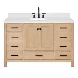 Walmart Ariel A054scqovo Cambridge 54 Free Standing Single Basin Vanity Set - Wood offer